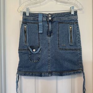 Denim Mini Skirt with cute details